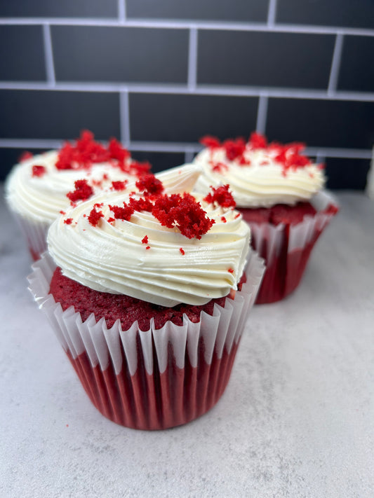 1 Dozen - Ruby - Red Velvet Cupcakes