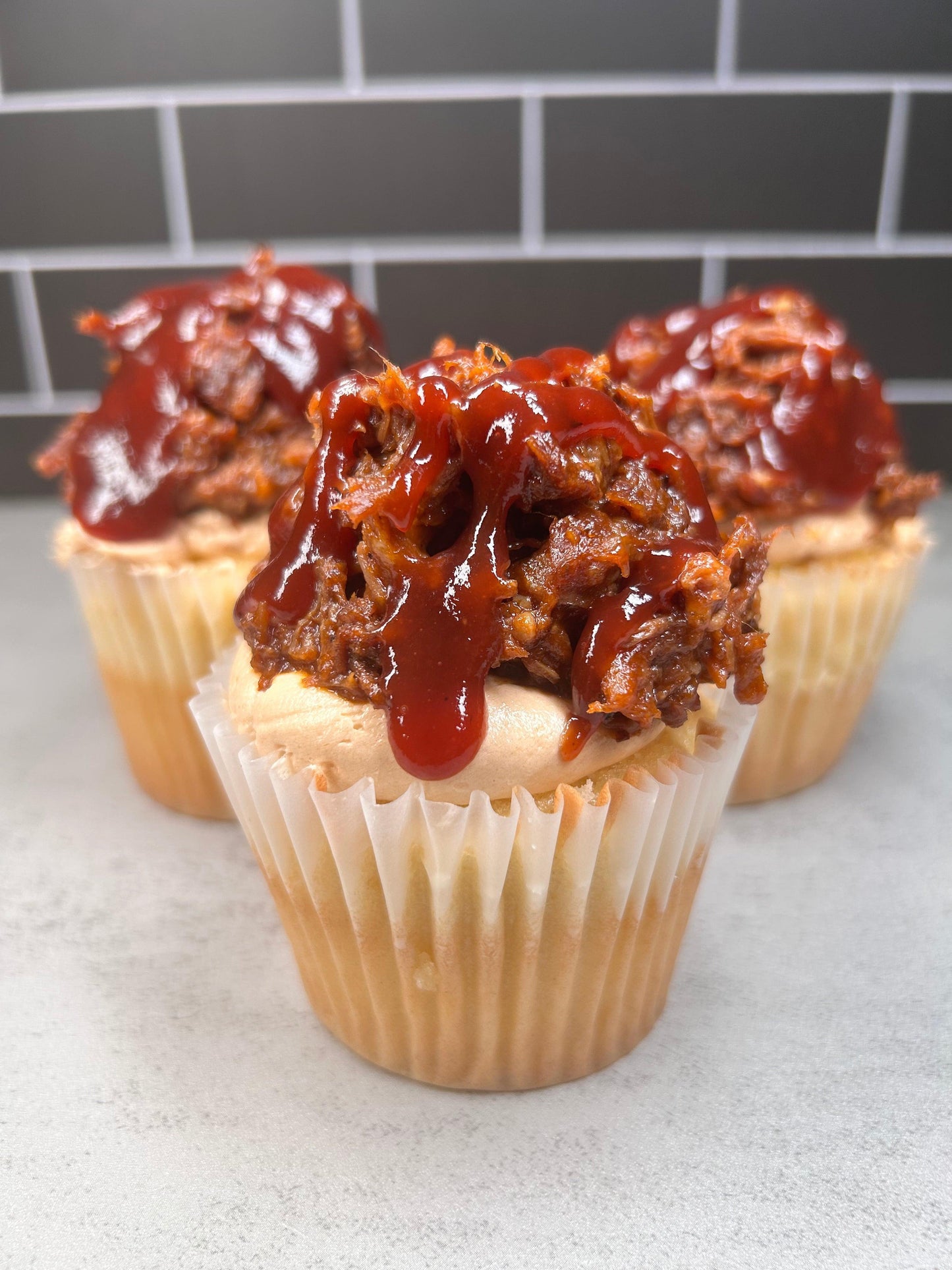 1 Dozen -The Texas Briskake Brisket Cupcakes - YUMMM! A Cupcakery