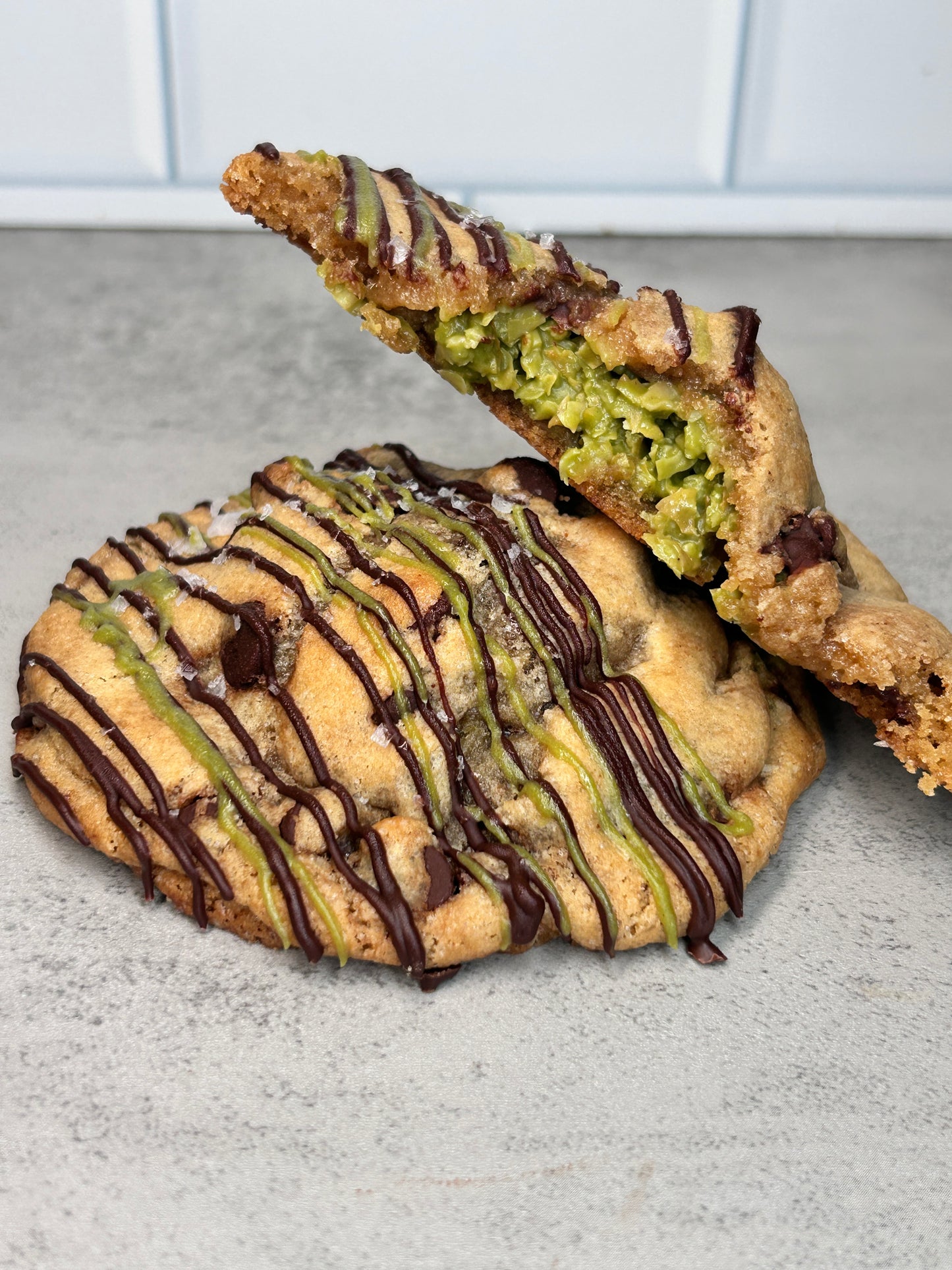 Dubai Chocolate Chip Cookies