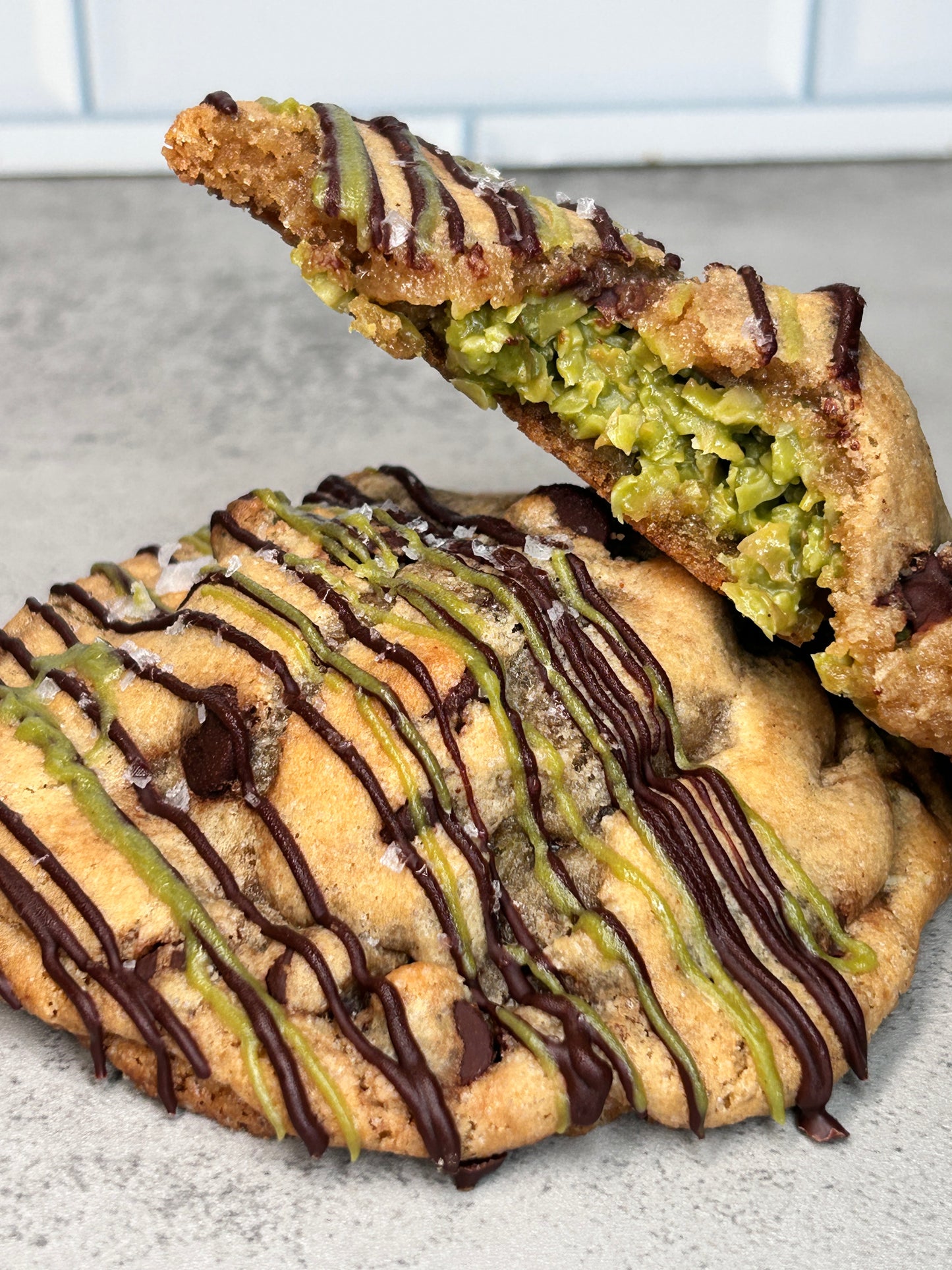 Dubai Chocolate Chip Cookies